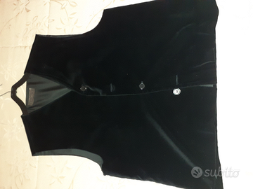 Gilet in cotone effetto velluto