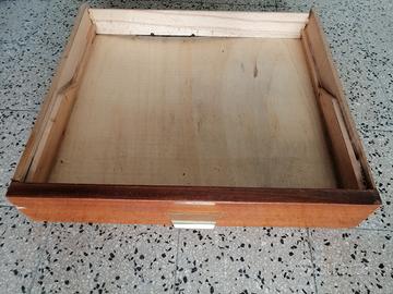 Cassetti vintage anni 50 legno 51x47x9cm scatole