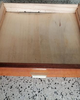 Cassetti vintage anni 50 legno 51x47x9cm scatole