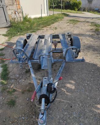 CARRELLO/RIMORCHIO PORTAMOTO CRESCI TM6 CON RAMPA