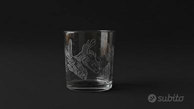 Bicchieri o Barattoli in vetro lavorati a mano