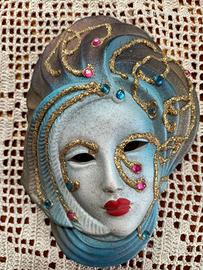 Maschera di ceramica Carnevale di Venezia 15 cm