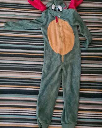 COSTUME MASCHERA PIGIAMA TRAVESTIMENTO TUTA
