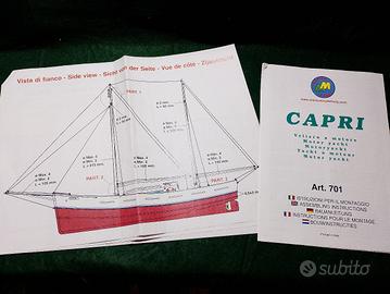 tavole progetto nave vela Capri 