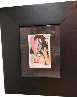 Cartolina Warhol & Jagger 1975 – Doppia Firma Cert