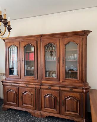 Credenza Vetrina Classica in Legno 275x230 cm