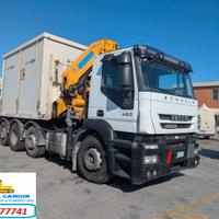 IVECO STRALIS 450 anno 2011 4 assi 8x2 GRU