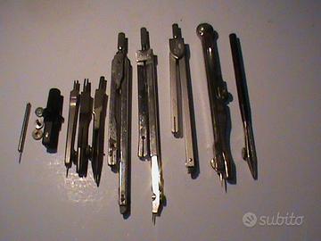 VECCHI COMPASSI  USATI ANNI 70 PER USO RICAMBI