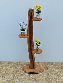 Tronco in legno portafiori 