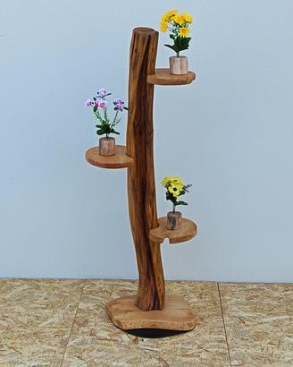 Tronco in legno portafiori 