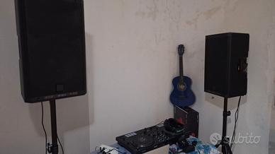 Impianto audio casse rcf art 912