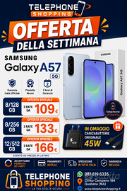 Samsung A57 klarna. permutiamo usato. Negozio