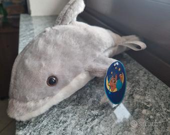 Peluche delfino grigio