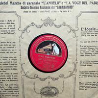 dischi grammofono La Voce Del Padrone 