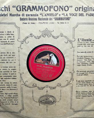dischi grammofono La Voce Del Padrone 
