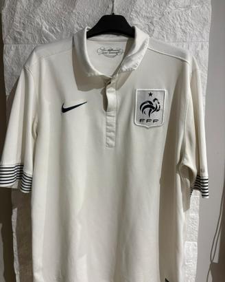 Maglia Francia trasferta 2012 bianca Nike Taglia L
