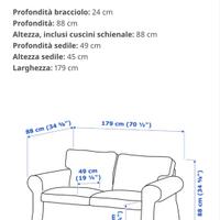 Divano due posti  ikea