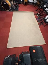 Tappeto beige a stuoia 200x300cm