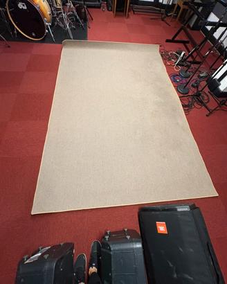 Tappeto beige a stuoia 200x300cm