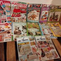 lotto 42 riviste punto croce 