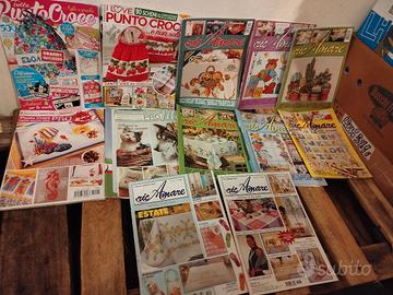 lotto 42 riviste punto croce 