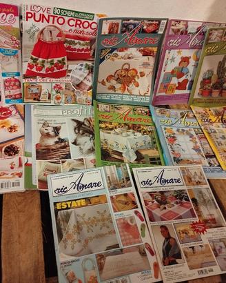 lotto 42 riviste punto croce 