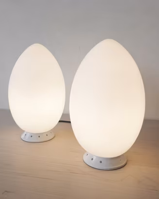 Fontana Arte coppia lampade UOVO