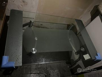 Tavolo vetro e ferro nuovo cucina