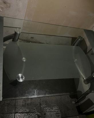 Tavolo vetro e ferro nuovo cucina