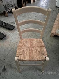 sedie con seduta in paglia