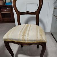 sedia in noce imbottita