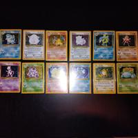 3 master set pokemon italia set base+jungle+fossil