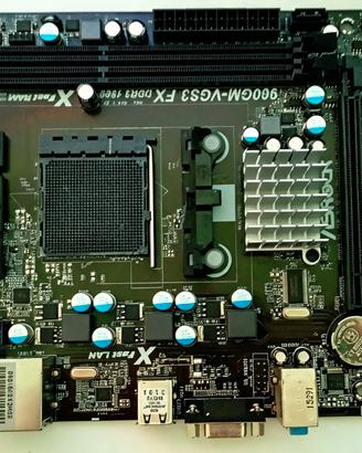 Due Schede  madri ASRock 960GM-VGS3 FX, Completa 