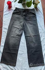 Jeans lungo Nero e Grigio Sfumato stile Denim