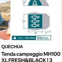 Tenda da campeggio Quechua Fresh Black – come nuov