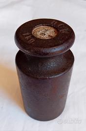 antico e raro peso per bilancia 1 Kg