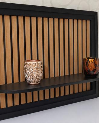 Mensola design in legno decorativa da parete