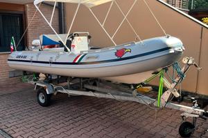 Gommone 25 cv e carrello