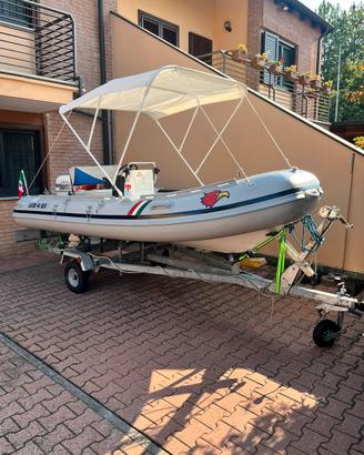 Gommone 25 cv e carrello