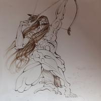 disegni a china e acquerello