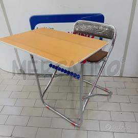 BANCO SCUOLA VINTAGE CON LAVAGNA