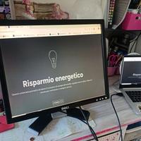 Monitor 18 pollici Dell completo