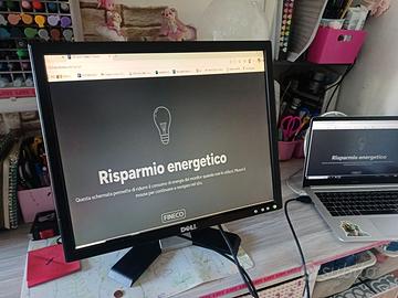 Monitor 18 pollici Dell completo