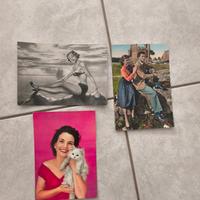 Cartoline stile "dive" e dellepin-up anni '40-'50