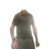 2 Polo verde oliva stile militare taglia L,1 nuova