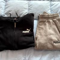 Tuta Puma Nero Grigio S
