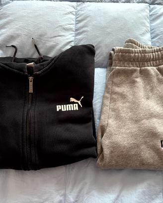 Tuta Puma Nero Grigio S