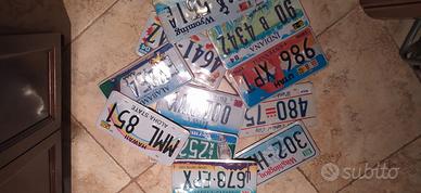 Intera collezione di 100 targhe americane 