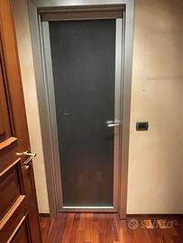 Porta alluminio e vetro da interno