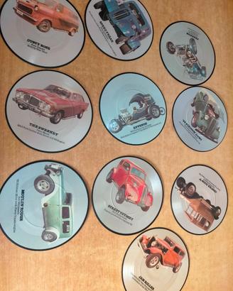 Lotto 10 vinili picture disc 7"